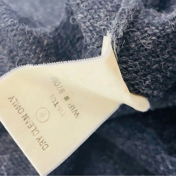 Woolrich Vinatge Charcoal Gray 100% Wool Five Button Cardigan Sweater Size L - Picture 11 of 11